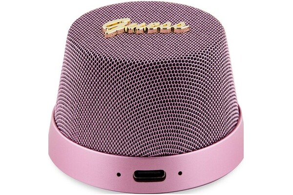głośnik Bluetooth Guess Magnetic Script Metal różowy