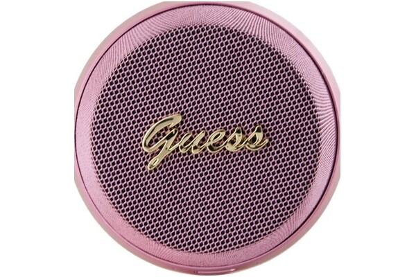 głośnik Bluetooth Guess Magnetic Script Metal różowy