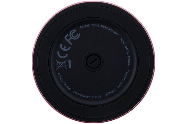 głośnik Bluetooth Guess Magnetic Script Metal różowy