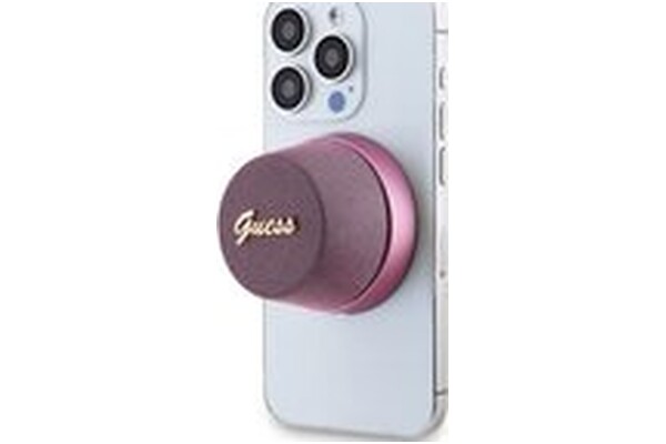 głośnik Bluetooth Guess Magnetic Script Metal różowy