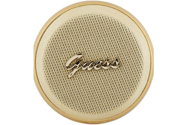 głośnik Bluetooth Guess Magnetic Script Metal złoty