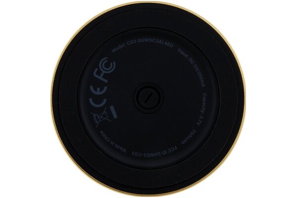 głośnik Bluetooth Guess Magnetic Script Metal złoty