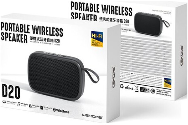 głośnik Bluetooth WEKOME D20 biały