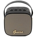 głośnik Bluetooth Guess Speaker Mini 4G Leather Script Logo czarny