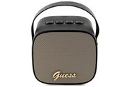 głośnik Bluetooth Guess Speaker Mini 4G Leather Script Logo czarny