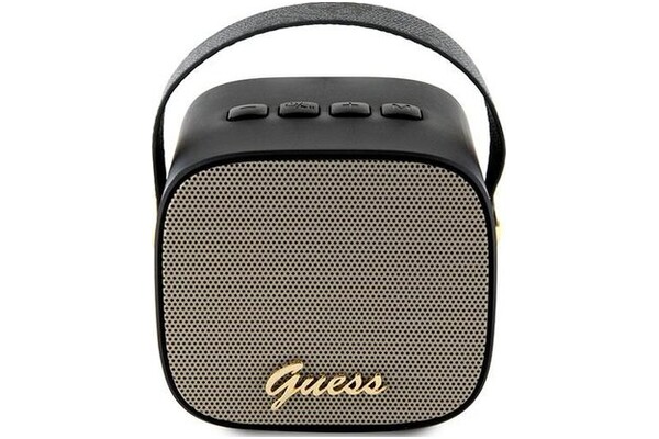 głośnik Bluetooth Guess Speaker Mini 4G Leather Script Logo czarny