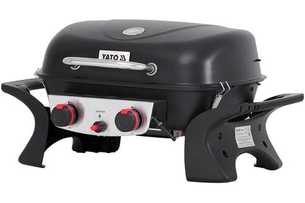Grill gazowy YATO YG20005 palniki 2szt moc 5.0kW
