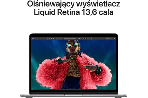 Laptop Apple MacBook Air 13.6" Apple M3 M3 (8 rdz.) 16GB 256GB SSD macOS gwiezdna szarość