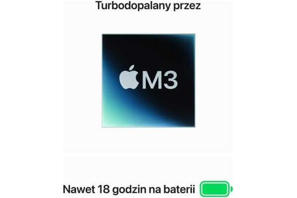 Laptop Apple MacBook Air 15.3" Apple M3 M3 (10 rdz.) 16GB 256GB SSD macOS Sequoia gwiezdna szarość