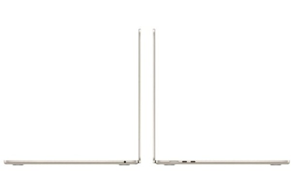 Laptop Apple MacBook Air 15.3" Apple M3 M3 (10 rdz.) 16GB 256GB SSD macOS Sequoia księżycowa poświata