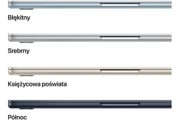 Laptop Apple MacBook Air 13.6" Apple M4 M4 (10 rdz.) 24GB 512GB SSD macOS Sequoia niebieski