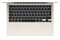 Laptop Apple MacBook Air 13.6" Apple M4 M4 (10 rdz.) 24GB 512GB SSD macOS księżycowa poświata