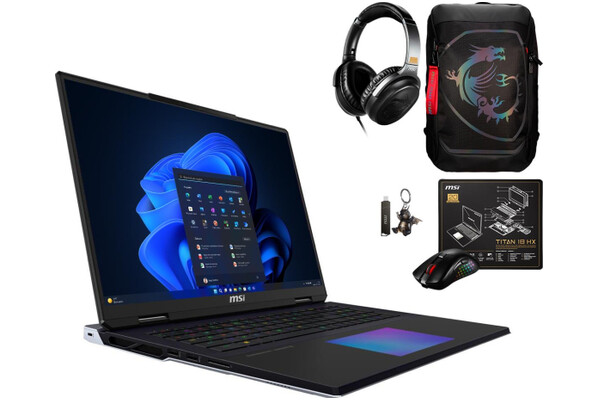 Laptop MSI Titan 18 18.0" Intel Core i9 14900HX NVIDIA GeForce RTX 4090 64GB 4096GB SSD M.2 Windows 11 Home