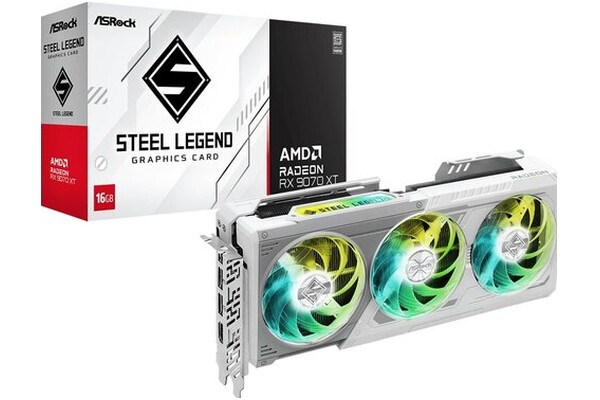 Karta graficzna ASrock RX 9070 XT Steel Legend 16GB GDDR6