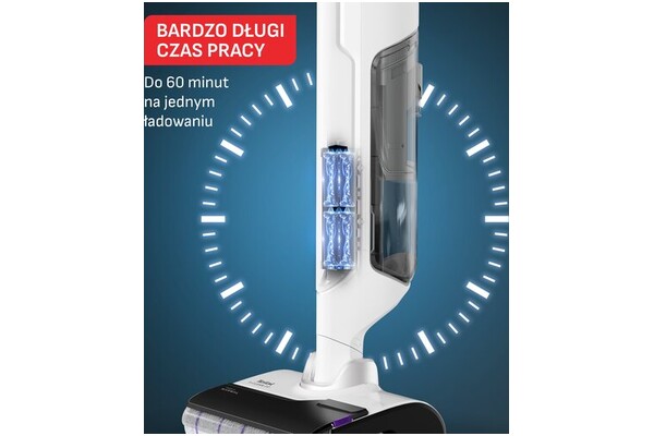 Odkurzacz Tefal GF7540 X-Clean pionowy z pojemnikiem biały