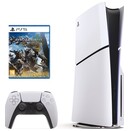 Konsola Sony PlayStation 5 Slim biało-czarny + Monster Hunter Wilds Gra PS5