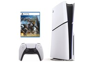 Konsola Sony PlayStation 5 Slim biało-czarny + Monster Hunter Wilds Gra PS5