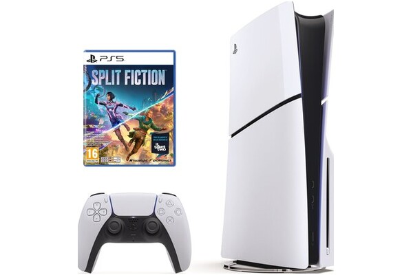 Konsola Sony PlayStation 5 Slim biało-czarny + Split Fiction Gra PS5