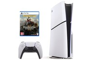 Konsola Sony PlayStation 5 Slim biało-czarny + Kingdom Come Deliverance II - Day One Edition Gra PS5