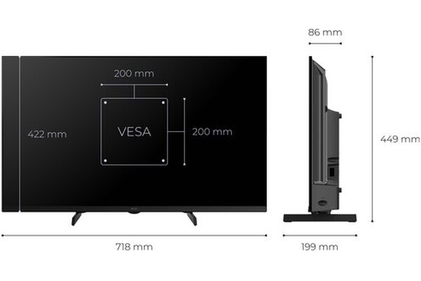 Telewizor KIVI 32F720QB 32" Full HD
