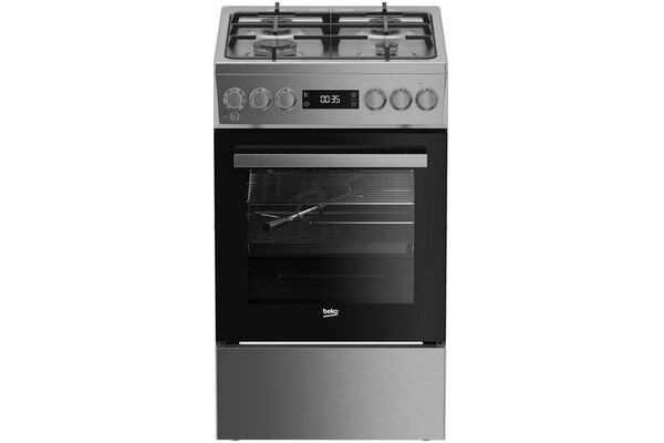 Kuchnia Beko FSMT51339DXDT płyta gazowa, piekarnik elektryczny