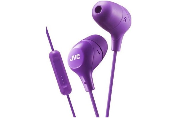 Słuchawki JVC HAFX38M Dokanałowe Przewodowe fioletowy