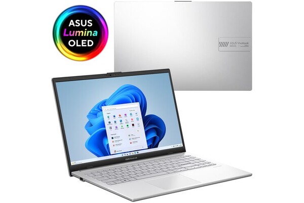 Laptop ASUS Vivobook Go 15 15.6" AMD Ryzen 5 7520U AMD Radeon 610M 16GB 512GB SSD Windows 11 Home srebrny
