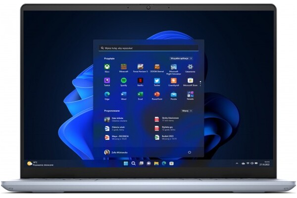 Laptop DELL Inspiron 7440 14.0" Intel Core Ultra 9 185H Intel Arc 32GB 1024GB SSD Windows 11 Professional niebieski