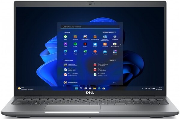 Laptop DELL Precision 3591 15.6" Intel Core Ultra 7 155H NVIDIA GeForce RTX A1000 32GB 1024GB SSD Windows 11 Professional szary