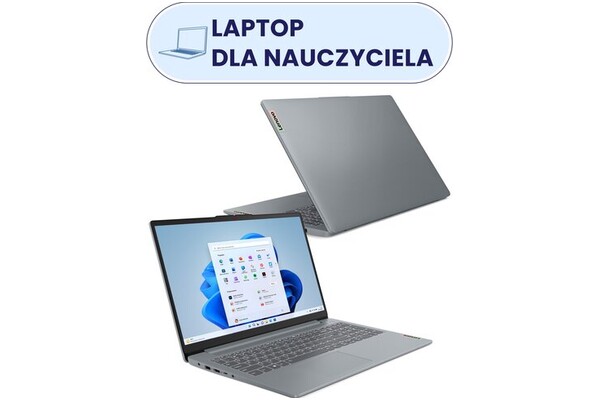 Laptop Lenovo IdeaPad Slim 3 15.6" Intel Core i5 12450H INTEL UHD 16GB 512GB SSD Windows 11 Home szary