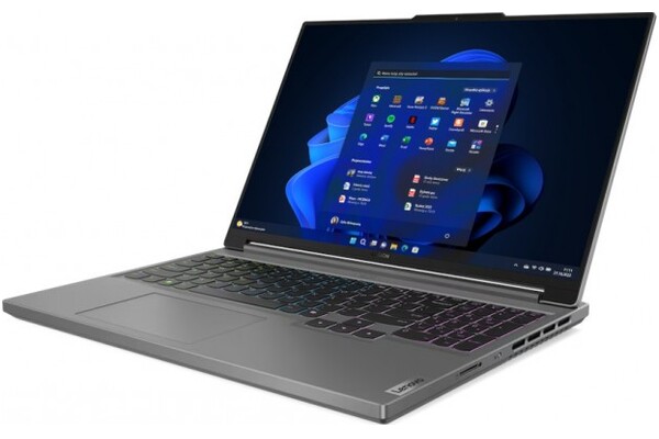 Laptop Lenovo Legion Slim 5 16.0" AMD Ryzen 7 7435HS NVIDIA GeForce RTX 4060 16GB 512GB SSD Windows 11 Professional szary