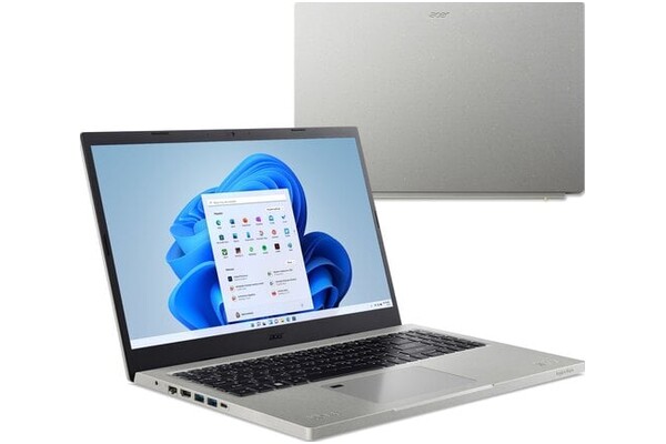 Laptop ACER Aspire Vero 15.6" Intel Core i5 1155G7 INTEL Iris Xe 8GB 512GB SSD Windows 11 Home szary
