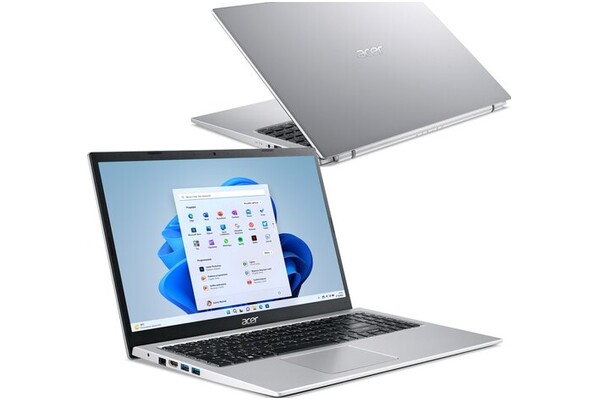 Laptop ACER Aspire 3 15.6 Intel Core i3 1115G4 INTEL Iris Xe 8GB 256GB SSD Windows 11 Home S srebrny