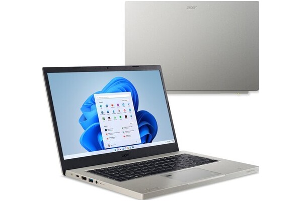 Laptop ACER Aspire Vero 14.0" Intel Core i5 1235U INTEL Iris Xe 16GB 512GB SSD Windows 11 Home szary