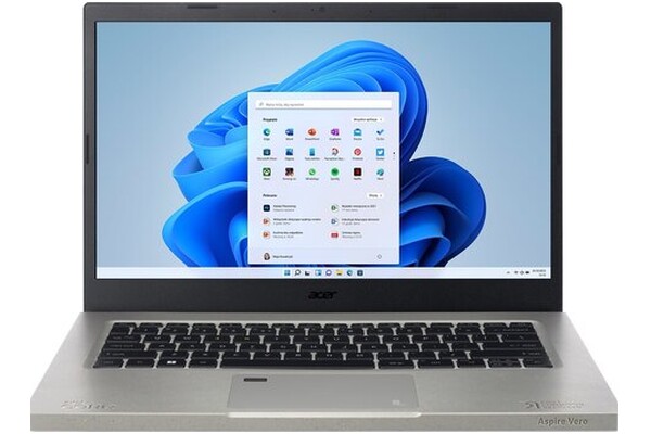 Laptop ACER Aspire Vero 14.0" Intel Core i5 1235U INTEL Iris Xe 16GB 512GB SSD Windows 11 Home szary
