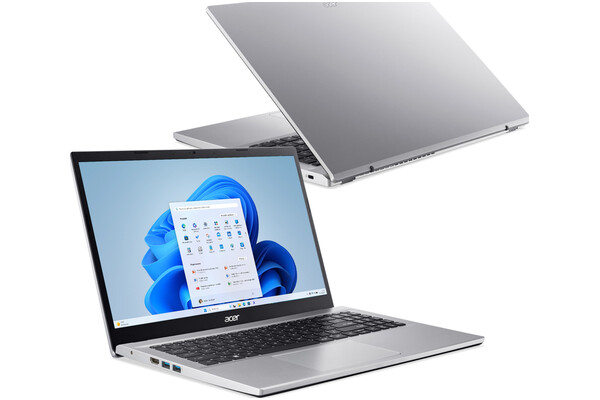 Laptop ACER Aspire 3 15.6" Intel Core i3 1215U INTEL UHD 8GB 256GB SSD Windows 11 Home S srebrny