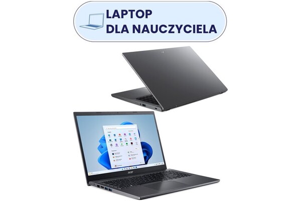 Laptop ACER Extensa 15 15.6" Intel Core i5 1235U INTEL Iris Xe 16GB 512GB SSD Windows 11 Home szary