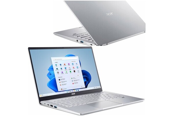 Laptop ACER Swift 3 14.0" AMD Ryzen 5 5500U AMD Radeon 16GB 512GB SSD Windows 11 Home srebrny