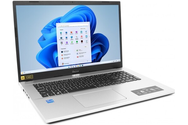 Laptop ACER Aspire 3 17.3" Intel Core i5 1235U INTEL Iris Xe 16GB 512GB SSD Windows 11 Home srebrny