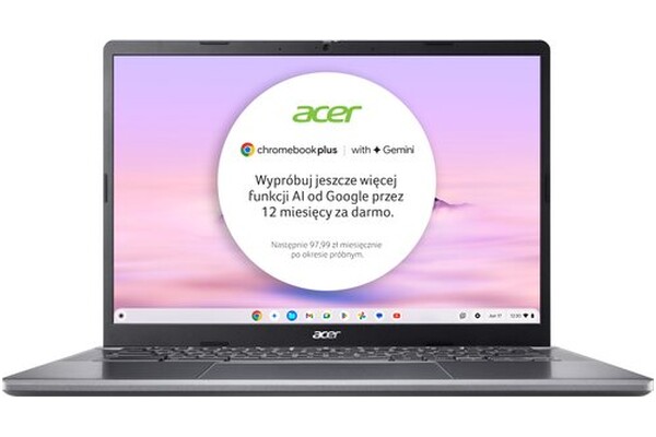 Laptop ACER Chromebook 514 14.0" AMD Ryzen 5 7520C AMD Radeon 610M 8GB 256GB SSD chrome os szary
