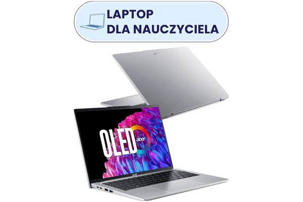 Laptop ACER Swift Go 14 14.0" Intel Core Ultra 5 125H Intel Arc 16GB 512GB SSD Windows 11 Home srebrny