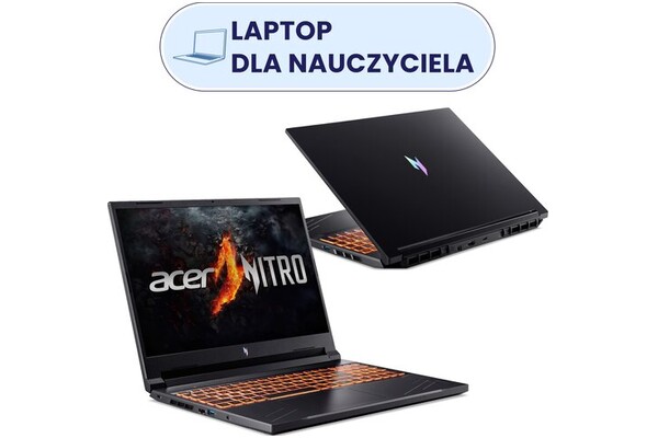 Laptop ACER Nitro V 16.0" AMD Ryzen 5 8645HS NVIDIA GeForce RTX 3050 16GB 512GB SSD Windows 11 Home czarny