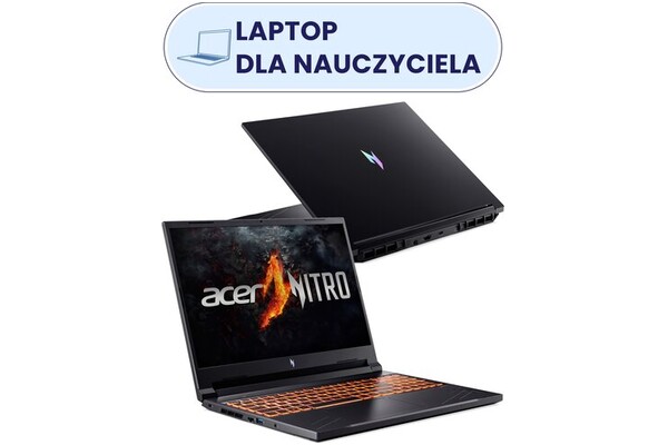 Laptop ACER Nitro V 16.0" AMD Ryzen 5 8645HS NVIDIA GeForce RTX 4050 16GB 512GB SSD Windows 11 Home czarny