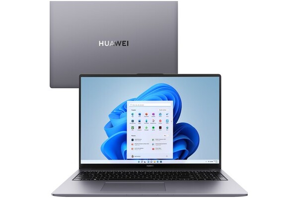 Laptop Huawei MateBook D16 16.0" Intel Core i5 12450H INTEL UHD 16GB 512GB SSD Windows 11 Home szary