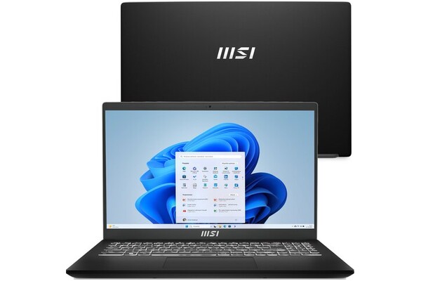 Laptop MSI Modern 15 15.6" Intel Core i7 1255U INTEL Iris Xe 16GB 512GB SSD Windows 11 Home czarny