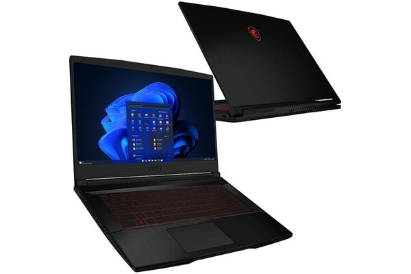 Laptop MSI Thin GF63 15.6" Intel Core i5 12450H NVIDIA GeForce RTX 4050 16GB 512GB SSD Windows 11 Home czarny