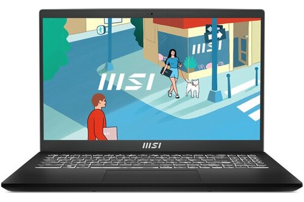 Laptop MSI Modern 15 15.6" Intel Core i5 1235U INTEL Iris Xe 16GB 512GB SSD Windows 11 Home czarny