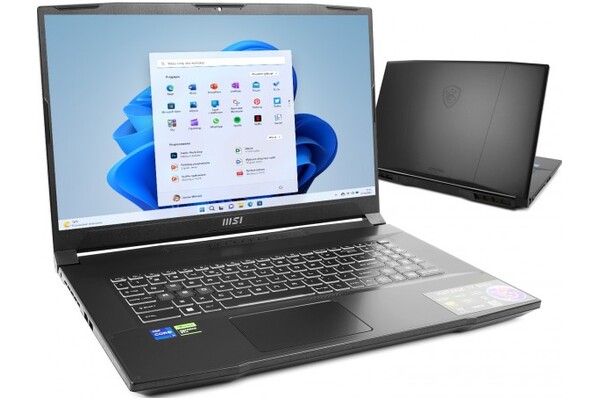 Laptop MSI Katana 17 17.3" Intel Core i7 13620H NVIDIA GeForce RTX 4060 32GB 2048GB SSD Windows 11 Home czarny