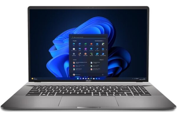 Laptop MSI Creator Z17 17.0" Intel Core i9 14900HX NVIDIA GeForce RTX 4070 64GB 2048GB SSD M.2 Windows 11 Professional szary