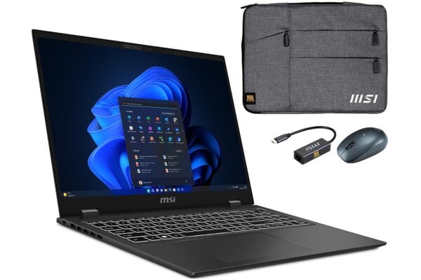 Laptop MSI Prestige 16 16.0" Intel Core Ultra 7 155H NVIDIA GeForce RTX 4060 32GB 1024GB SSD M.2 Windows 11 Home czarny
